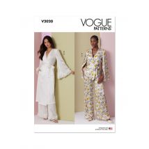 Patron Vogue V2020Y5 Femme Vêtement de nuit 46 au 54 - Vogue - Mondial Tissus