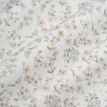 Tissu piqué de coton Irune taupe - MT - Mondial Tissus
