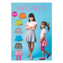 Patron McCall's 6918CHJ Jupes patineuses pour enfant 7-14 ans - McCall's - Mondial Tissus