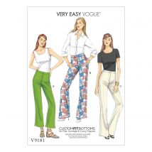 Patron Vogue 9181E5 pantalon femme bootcut 2E5 longueurs - du 42 au 50 - Vogue - Mondial Tissus