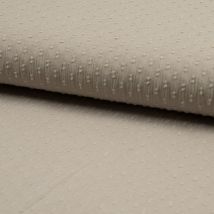 Voile de coton à plumetis sable - Mondial Tissus