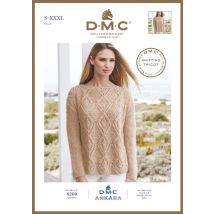 Modèle pull losanges femme DMC Ankara - DMC - Mondial Tissus