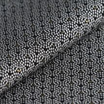 Tissu jacquard perlé argenté - MT - Mondial Tissus
