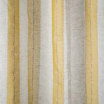Tissu voile rayures jaunes Roussillon grande largeur - Mondial Tissus
