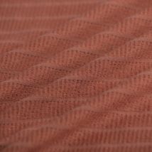 Tissu maille polyester viscose élasthanne uni terracotta - Mondial Tissus