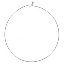 Ras de cou rigide argenté 13 cm - Mondial Tissus