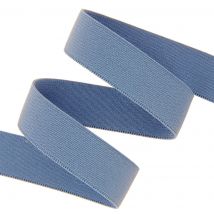Élastique tissé bleu jean 20 mm - MT - Mondial Tissus