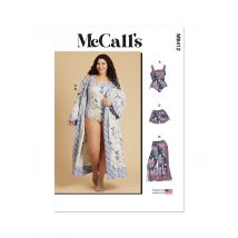 Patron Mc Call's 8412W3 - Robe de chambre du 56 au 68 - McCall's - Mondial Tissus