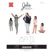 Patron Jalie 4016 ensemble pyjama casual femmes kids - Jalie - Mondial Tissus