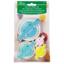 Outil de fabrication pompons assortiment x4 - Clover - Clover - Mondial Tissus