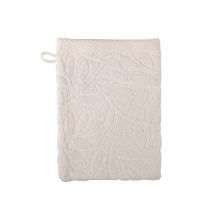 Gant de toilette cottage blanc 15x21cm - MT - Mondial Tissus