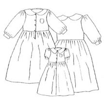Patron Frégoli 128 - robe classique fille 4 à 10 ans - Frégoli - Mondial Tissus