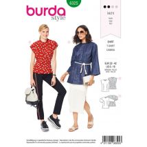 Patron Burda 6325 - Blouse pour femmes du 34 au 44 - Mondial Tissus
