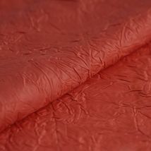 Tissu nappage froissé rouge grande largeur