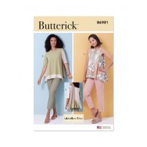 Patron Butterick B6981A Femme Tunique du 34 au 52 - Butterick - Mondial Tissus