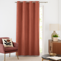 Rideau velours côtelé thermique rose Sydney 138x260 cm - MT - Mondial Tissus