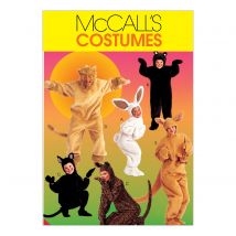 Patron McCall's 6106XL combinaisons animaux enfants et adultes 44-46 - McCall's - Mondial Tissus