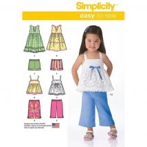 Patron Simplicity S1451.A - Ensemble Fillette 1 An Et Demi - 4 Ans - Simplicity - Mondial Tissus