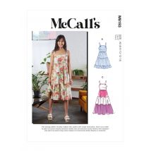Patron McCall's 8193F5 - Robe à bretelles avec volants du 44 au 52 - McCall's - Mondial Tissus