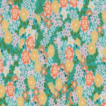 Tissu cretonne Akemi jade - Mondial Tissus