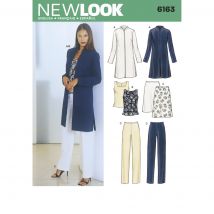 Patron New Look 6163 - ensemble veste haut pantalon - Newlook - Mondial Tissus