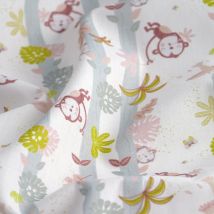 Tissu coton bio singes - Mondial Tissus