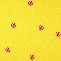 Toile jaune imperméable anti-uv ballons - Mondial Tissus