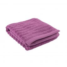 Serviette invité côtelée violet 30x50cm - MT - Mondial Tissus