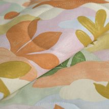 Tissu matelassé coton lavé paradis multicolore - MT - Mondial Tissus