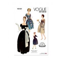 Patron Vogue V2101U5 robe vintage femme 44-52 - Vogue - Mondial Tissus