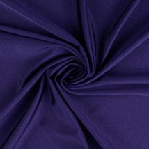 Tissu nylon stretch satiné uni bleu marine - Mondial Tissus