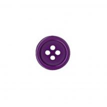 Boutons polyester 20mm violet lot de 4