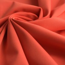 Tissu maillot de bain uni corail - MT - Mondial Tissus
