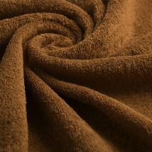Tissu éponge coton Premium spa tabac - MT - Mondial Tissus