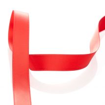 Ruban satin double face 15mm rouge - MT - Mondial Tissus