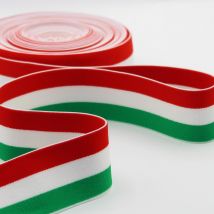 Ruban elastique drapeau italie 40mm - Mondial Tissus