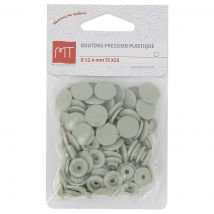 Boutons pression MT x 25 gris - MT - Mondial Tissus