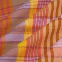 Tissu madras mauve - Mondial Tissus