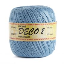 Pelote de fil à crocheter Déco8 - Bleu - Mondial Tissus
