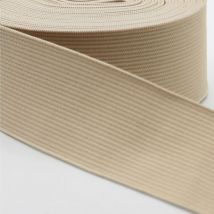 Elastique 40mm souple pour jupe ecru - Mondial Tissus