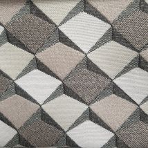 Tissu Jacquard losange écailles Taupe - Fryett's - Mondial Tissus