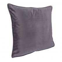 Housse de coussin Holland gris velours - MT - Mondial Tissus