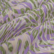 Tissu popeline coton bio palme mosaik parme vert - MT - Mondial Tissus