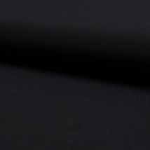 Tissu crêpe georgette viscose uni noir - Mondial Tissus