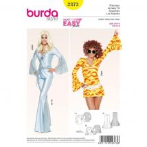 Patron Burda 2373 - déguisement femme disco années 70 - Burda - Mondial Tissus