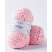 Pelote de fil à tricoter Charly rose - Phildar