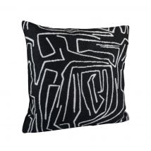 Housse de coussin lignes blanches 40x40 - MT - Mondial Tissus