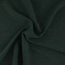 Crepe ceremonie poly vert fonce - Mondial Tissus
