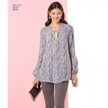 Patron New Look 6414 - top et chemisier femme - Newlook - Mondial Tissus