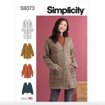 Patron Simplicity S9373 - Cardigans En Tricot Femme Xxs-Xxl - Simplicity - Mondial Tissus